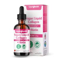 Gotas líquidas de colágeno e biotina LIQUIDHEALTH 100.000 mcg Gotas líquidas de colágeno e biotina LIQUIDHEALTH 100.000 mcg