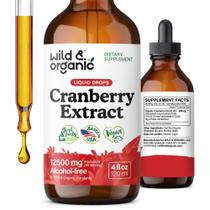 Gotas líquidas de concentrado de cranberry Wild & Organic 12500 mg