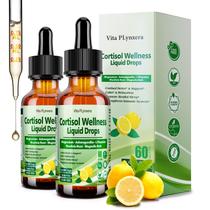 Gotas líquidas de suplemento de cortisol 60 mL (2 fl oz) 17 em 1