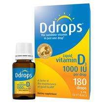Gotas líquidas de vitamina D para adultos 1000 UI 180 gotas