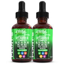 Gotas líquidas do complexo de vitamina B Clean Nutraceuticals 120 ml