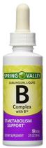 Gotas Líquidas Sublinguais de Complexo B Spring Valley 59 ml Gotas Líquidas Sublinguais de Complexo B Spring Valley 59 ml