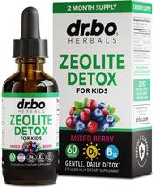 Gotas líquidas Zeolite Detox para crianças com vitaminas B12 e D 60mL