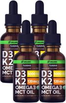 Gotas Orgânicas de Vitamina D3 K2 + Ômega 3 (4 Unidades) - 30ml
