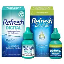 Gotas para los Ojos Refresh Relieva Lubricante + Digital 10 mL (Paquete de 1)