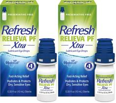 Gotas para los ojos Refresh RELIEVA PF Xtra sin conservantes 20 mL 2x0.33 fl oz