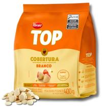 Gotas Top Cobertura Chocolate Branco 400g Pacote Gotas Top Cobertura Chocolate Branco 400g Pacote