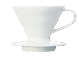 Goteador de Café Hario V60 Cerámico para Vertido Tamaño 01 Blanco Goteador de Café Hario V60 Cerámico para Vertido Tamaño 01 Blanco