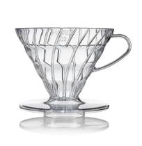 Gotejador de café Hario V60 Plastic 02 transparente para 1-4 xícaras Gotejador de café Hario V60 Plastic 02 transparente para 1-4 xícaras