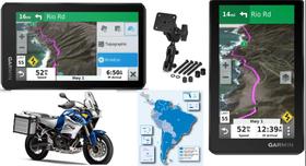 Gps Moto Garmin Zumo Xt2 Mapa Brasil e América do Sul com Suportes Barra + Cabos Nota Fiscal