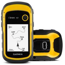 GPS Portátil Garmin 2.2 Polegadas GLONASS USB Trilha Aquático Amarelo eTrex 10
