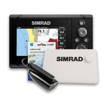 GPS Sonar Simrad Cruise 5 c/ Capa Moldura Transdutor e Carta