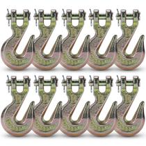 Grab Hook Htata Prep G70 Clevis para corrente de 10 mm, grau 70, pacote com 4