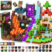 GraceDuck 200 Piezas de Bloques de Construcción Magnéticos con Luces