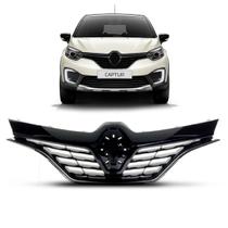 Grade Captur 2017 A 2020 Black Piano Com Friso Cromado