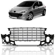 Grade central parachoque dianteiro peugeot 307 2007 a 2012 c/encaixe friso