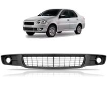 Grade central parachoque siena 2009 á 2012 cinza com furo