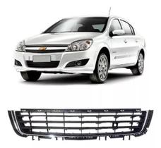 Grade Central Vectra 09/12 - Completa - Preta C/mold. Crom. - 12132 Grade Central Vectra 09/12 - Completa - Preta C/mold. Crom. - 12132