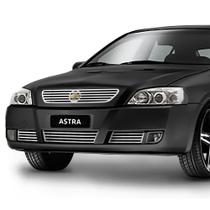 Grade chevrolet astra 2003/2012 superior + inferior filetes com logo