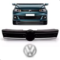 Grade Com Emblema Gol Voyage G7 2016 2017 2018 Friso Cromado