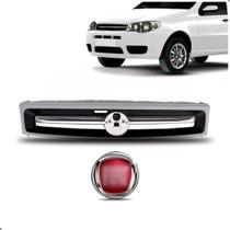 Grade Com Emblema Palio Economy Friso Prata 2010 2011 2012