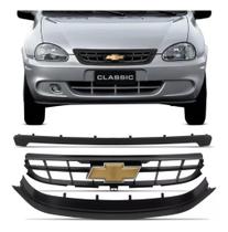 Grade Corsa Classic Preta 2009 2010 Completa Com Emblema Grade Corsa Classic Preta 2009 2010 Completa Com Emblema