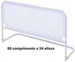 Grade de Cama Alta 88x54 com Tela de Proteção - Segurança ao dormir