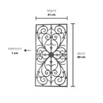 Grade de ferro fundido ramada com contorno n19