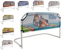 Grade de proteção p/ cama simples-personagens-criança segurança Grade de proteção p/ cama simples-personagens-criança segurança