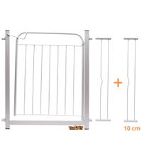 Grade De Proteção para Pet Cães Bebês e Crianças Para Portas Portão Branco - 90cm