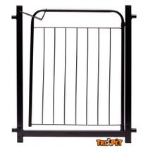 Grade De Proteção para Pet Cães Para Portas e Portão Até 80cm - Preto