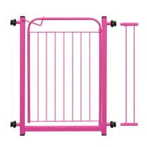 Grade De Proteção Pet Cães Para Portas Portão até 80cm - ROSA - Tri1pet