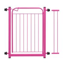 Grade De Proteção Pet Cães Para Portas Portão até 80cm - ROSA Grade De Proteção Pet Cães Para Portas Portão até 80cm - ROSA