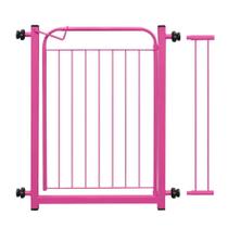 Grade De Proteção Pet Cães Para Portas Portão até 80cm - ROSA Grade De Proteção Pet Cães Para Portas Portão até 80cm - ROSA