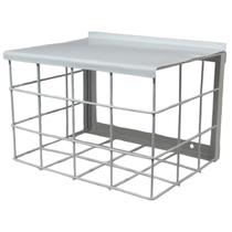 Grade de proteção tipo gaiola branca quadrada para câmera