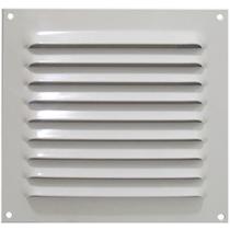 Grade de ventilação em alumínio branca quadrada 20 x 20 cm