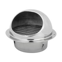 Grade de Ventilação Exaustor de Ar Cromado Para Blower 3 Pol