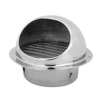 Grade de Ventilação Exaustor de Ar Cromado Para Blower 4 Pol