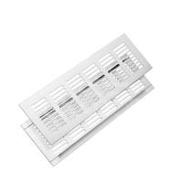 Grade de Ventilacao Grelha Aluminio Retangular Varios Tamanhos Preta e Cromada Grade de Ventilacao Grelha Aluminio Retangular Varios Tamanhos Preta e Cromada