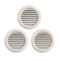 Grade de Ventilação Redonda Branca 13x13 9 Unidades