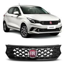 Grade Dianteira Central Fiat Argo 2017 2018 2019 2020 2021 Preto Emblema Vermelho Grade Dianteira Central Fiat Argo 2017 2018 2019 2020 2021 Preto Emblema Vermelho