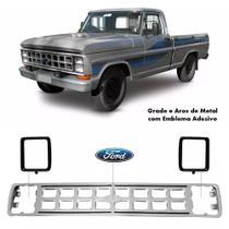 Grade Dianteira Cinza de Lata para Caminhonete Ford F1000 e F4000 1985 a 1992