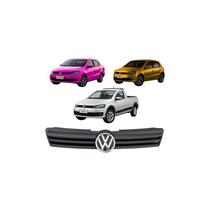 Grade Dianteira Do Radiador Com Emblema Vw Gol G6 2013 2014 Preto/fosco Grade Dianteira Do Radiador Com Emblema Vw Gol G6 2013 2014 Preto/fosco