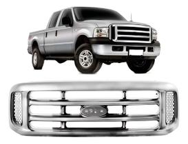 Grade Dianteira F250 F350 Toda Cromada 1999 00 01 02 2003 Cromado
