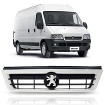 Grade dianteira friso branco com emblema peugeot boxer 2006 á 2017 Grade dianteira friso branco com emblema peugeot boxer 2006 á 2017