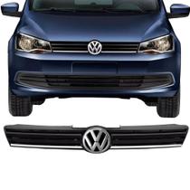 Grade Dianteira Gol Voyage Saveiro G6 2013 a 2016 Friso e Emblema Cromado