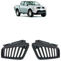 Grade Dianteira L200 Triton 2008 2009 2010 Preto Acabamento Liso