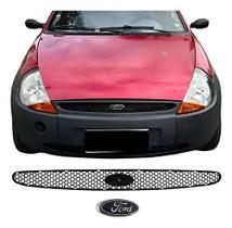 Grade Dianteira Parachoque Ford Ka 1997 1999 2000 2001 Preto Com Emblema Grade Dianteira Parachoque Ford Ka 1997 1999 2000 2001 Preto Com Emblema