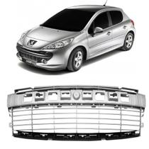 Grade Dianteira Peugeot 207 2008 2009 2010 2011 2012 Prata