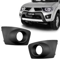 Grade do Farol de Milha Esquerdo L200 Triton 2011 a 2013 Com Furo